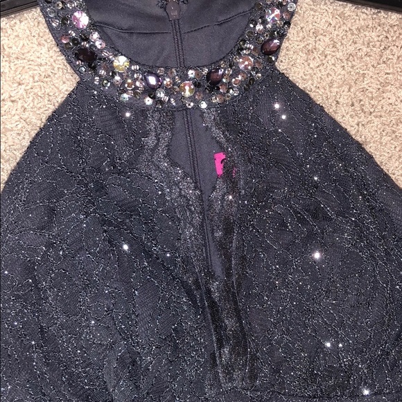 Space gray, glittery dress - Picture 3 of 5